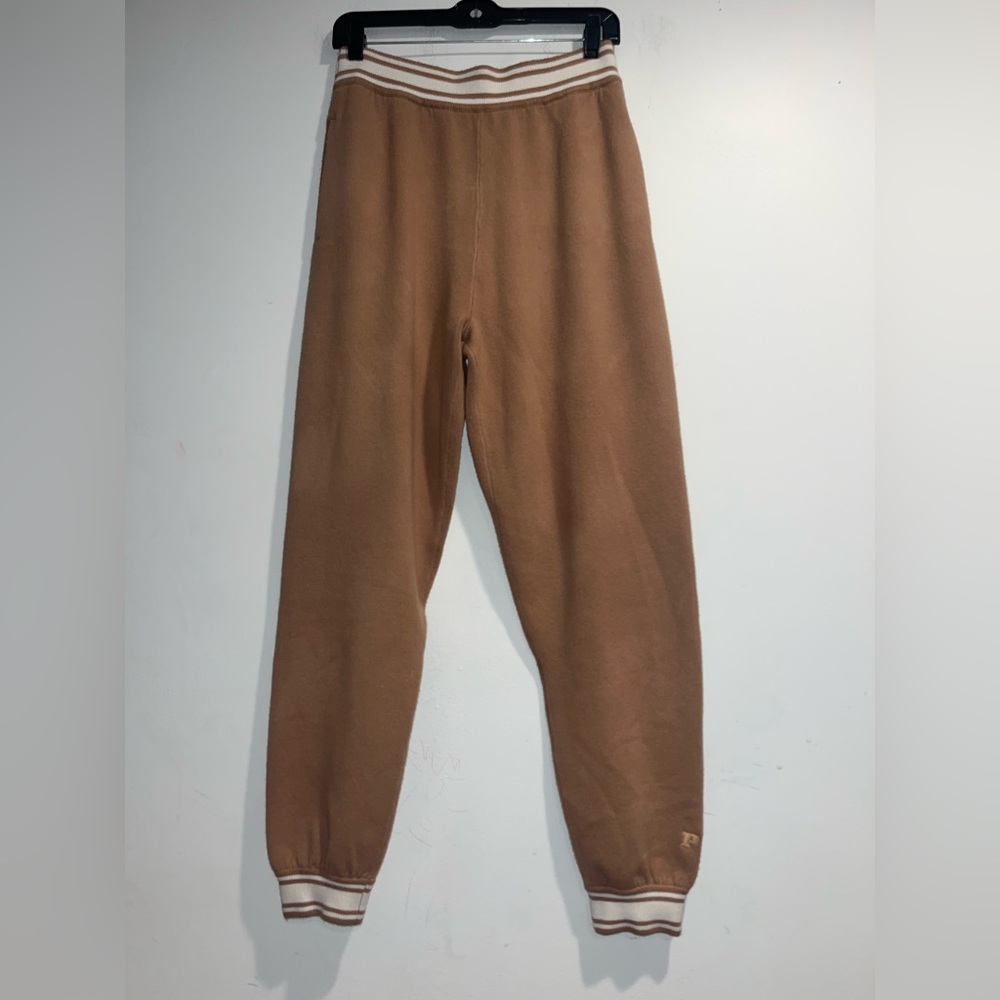 PINK VICTORIAS SECRET Varsity knit jogger in toffee brown